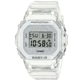 Casio Baby-G Damenuhr eckig digital Resin transparent Glitzer BGD-565GC-7ER