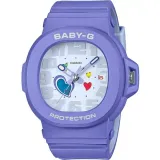 Casio Baby-G Swing Heart Drei Zeiger Armbanduhr analog Resin lila BGA-10-6AER