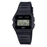 Casio Collection Armbanduhr digital mit Resinband schwarz F91WB-1AEF