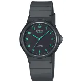 Casio Collection Armbanduhr mit Resinband schwarzgrau MQ-24B-8BEF