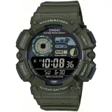 Casio Collection Digitaluhr Armbanduhr mit Resinband grün WS-1500H-3BVEF