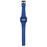 Casio Digitaluhr Armbanduhr blau mit Resinband F-91WB-2A1EF