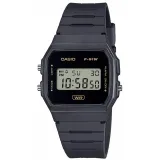 Casio Digitaluhr Armbanduhr schwarz mit Resinband F-91WB-8AEF