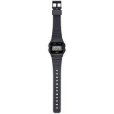 Casio Digitaluhr Armbanduhr schwarz mit Resinband F-91WB-8AEF