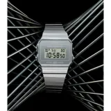 Casio Digitaluhr eckig Retro silberfarben A700WEV-7AEF