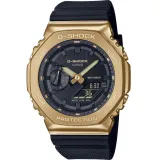 Casio G-Shock Armbanduhr goldfarben digita analog Resinarmband schwarz GM-2100G-1A9ER