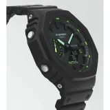 Casio G-SHOCK Armbanduhr Neon Accent schwarz grün GA-2100-1A3ER