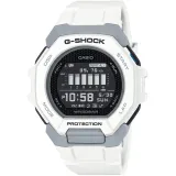 Casio G-Shock Digitaluhr mit Bluetooth Resinband weiß grau GBD-300-7ER