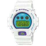 Casio G-Shock Digitaluhr weiss blau purple mit Resinband DW-6900RCS-7ER