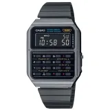 Casio Vintage Armbanduhr digital schwarz anthrazit mit Taschenrechner CA-500WEGG-1BEF