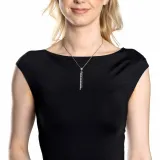 CIAO! BY LEONARDO Halskette Atura Edelstahl mit Zirkoniasteinchen 42 cm 024316