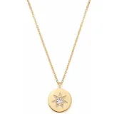 CIAO! BY LEONARDO Halskette Senna Edelstahl goldfarben mit rundem Anhänger 023800