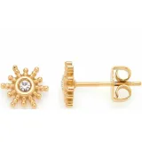 CIAO! BY LEONARDO Ohrstecker Sally Edelstahl goldfarben Sonnenstrahl 023919