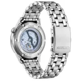 Citizen Automatik Herrenuhr Elegance open Heart Edelstahl blau NH9131-73L
