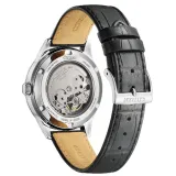 Citizen Automatik Herrenuhr silberfarben mit schwarzem Zifferblatt NY4058-01E