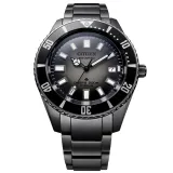 Citizen Automatik Taucher Herrenuhr Marine Promaster Titan schwarz grau NB6025-59H