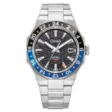 Citizen Automatikuhr Series 8 GMT blau schwarz silberfarben mit Edelstahlband NB6031-56E