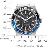 Citizen Automatikuhr Series 8 GMT blau schwarz silberfarben mit Edelstahlband NB6031-56E