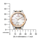 Citizen Damenuhr Eco Drive Solar Edelstahl bicolor EM0506-77A