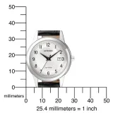 Citizen Damenuhr Eco Drive Solar Edelstahl Lederband schwarz FE1081-08A