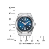 Citizen Damenuhr Eco Drive Solar Titan Zifferblatt blau FE6151-82L