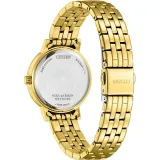 Citizen Damenuhr Edelstahl goldfarben mit Zirkonias EL3102-50D