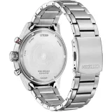 Citizen Eco Drive Herren-Chronograph Stahl Zifferblatt blau AT 2520-89L