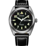 Citizen Eco Drive Herrenuhr Core Collection Titan mit Lederband BM8560-29EE