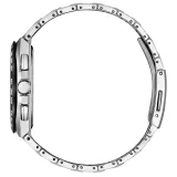 Citizen Eco Drive Solar Funk Chronograph Titan silberfarben weiss schwarz AT8238-84A