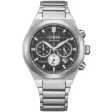 Citizen Eco Drive Zenshin Senkei Chronograph Titan Zifferblatt schwarz CA4690-51E
