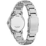 Citizen EcoDrive Solar Damenuhr silberfarben mit weissem Zifferblatt EW2720-57A
