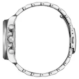 Citizen EcoDrive Solar Herrenuhr Chrono silberfarben grün CA4640-50X