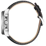 Citizen Solar Herrenuhr Racing Chronograph mit schwarzen Lederband CA4640-09A