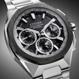 Citizen GPS Herrenuhr Satellite Wave Attesa Titan Keramik silberfarben schwarz CC4104-53E