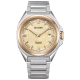 Citizen Herrenuhr Automatikuhr Series 8 Edelstahl bicolor champagnerfarben NB6059-57P