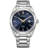 Citizen Herrenuhr Quarz Edelstahl Zifferblatt dunkelblau BI5110-54H