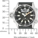 Citizen Promaster Aqualand Diver Taucheruhr mit schwarzem Urethanband JP2000-08E