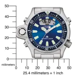 Citizen Promaster Aqualand Taucheruhr Edelstahl analog digital blau JP2000-67L