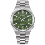 Citizen Tsuyosa Automatik Herrenuhr Edelstahl Zifferblatt grün NJ0159-86X
