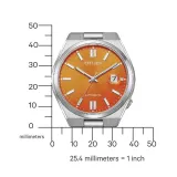 Citizen Tsuyosa Automatik Herrenuhr Edelstahl Zifferblatt orange NJ0151-88Z