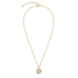 Coeur de Lion Halskette Edelstahl goldfarben Anhänger mit Zirkonia 2058/10-1016