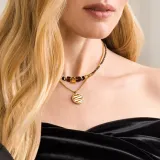Coeur de Lion Halskette Edelstahl goldfarben Anhänger mit Zirkonia 2058/10-1016