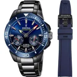 Festina Chrono Bike Bluetooth Hybrid Chronograph blau schwarz mit Extraband F20647/1
