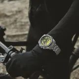 Festina Chrono Bike Herrenuhr Chronograph Edelstahlband Zifferblatt gelb F20724/4