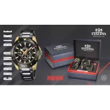Festina Chrono Bike Herrenuhr Chronograph Special Edition schwarz goldfarben F20644/1