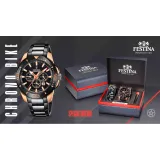 Festina Chrono Bike Herrenuhr Special Edition schwarz rosegoldfarben F20645/1