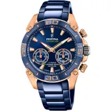Festina Connected Hybrid Smartwatch Chrono Bike 2021 blau rosegold F20549/1