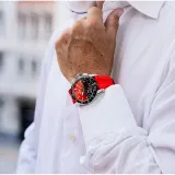 Festina Connected Hybrid Smartwatch Titan orange rot mit Silikonband F23000/6