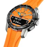 Festina Connected Hybrid Smartwatch Titanium mit Silikonband orange F23000/7