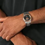 Festina Rive Swiss Made Herrenuhr Automatik Edelstahl rosegoldfarben schwarz F20061/4